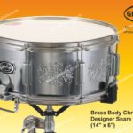 Delux Designer Snare Drum 14x6 (Brass Shell)