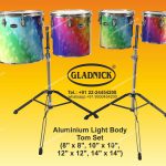 Aluminium Light Body Tom Set 8x8,10x10,12x12,14x14