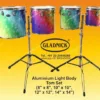 Aluminium Light Body Tom Set 8x8,10x10,12x12,14x14