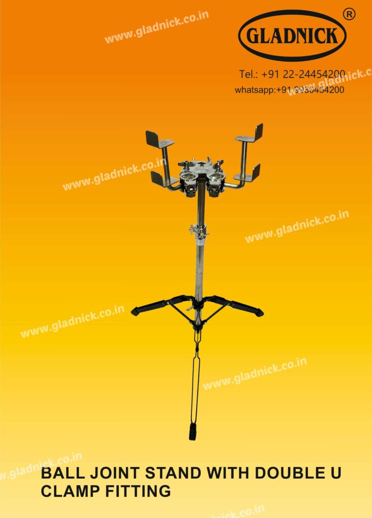 BALL JOINT STAND WITH DOUBLE U CLAMP FITTING – GLADNICK MANUFACTURING WORKS